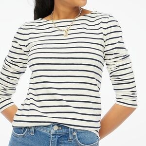 J. Crew Womens Long Sleeved Striped Artist Tee Size M